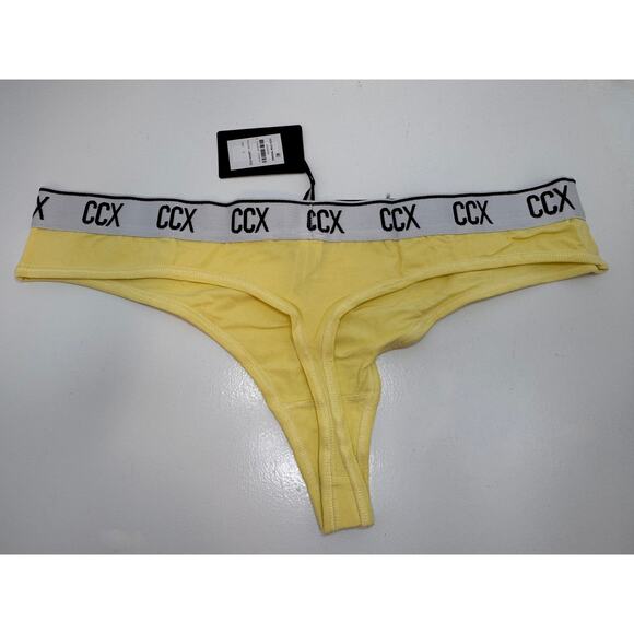 City Chic / CCX Cotton Thong - Lemon Fizz - Plus Size 18 & 20 - NWT - Picture 4 of 8